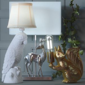 Set Of Table Lamps In The Form Of Animals