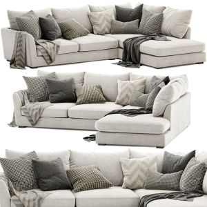 Icon Fabric Corner Sofa With Chaise