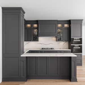 Kitchen Neo Classic Gray And White - Set 37