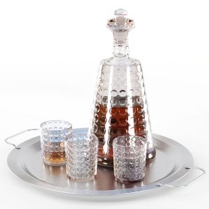 Whiskey Decanter With Glasses V02