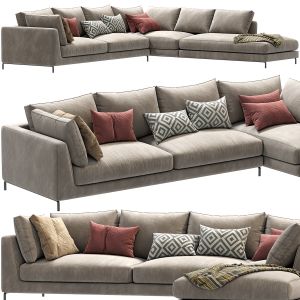 Corner Sectional Fabric Sofa Ray Sectional Sofa