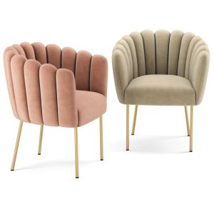 Sanna Channel Tufted Performance Velvet Armchair