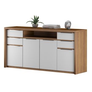 Buffet Sideboard Table With Decoration Set