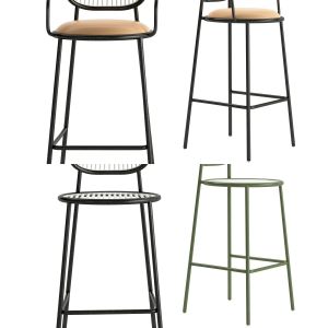 Furniture set_ stools_collection_007