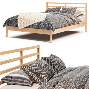 Tarva/luroy Double Bed Pine