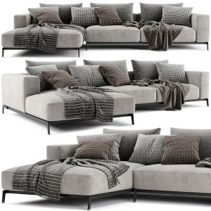 Flexform Ettore Chaise Longue Sofa 2