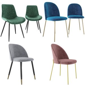 Collection of 5 chairs by Decoinparis