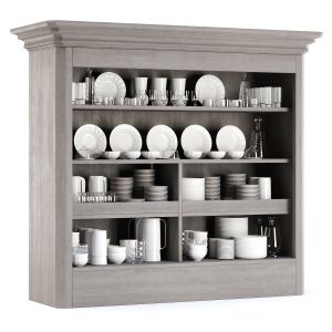 Lilu Wooden Cabinet With Dishes