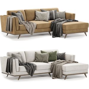 Timber Olio Right Sectional Sofa