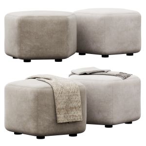 Hexagonal Ottoman By Maison Corbeil