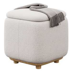 Maribo Boucle Storage Ottoman By Article