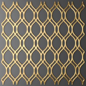 Panel, Lattice, Wall Decor, Gold, Luxury, Luxury