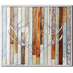 Painting, Wall Decor, Plank Panels, Wooden Decor