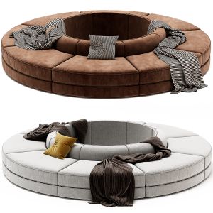 Maura Modular Convex Circle Sectional Sofa