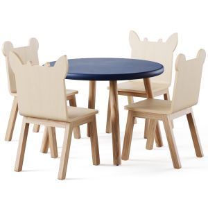 Kids Table And Animal Kids Play Chair