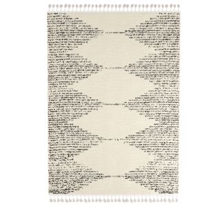 Bria Moroccan Diamond Tassel Area Rug