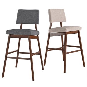 Baxton Studio Colton Upholstered Bar Stool