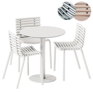 Mesa Mona Table And Tuba Dining Chair By Diabla