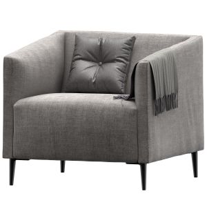 Joquer Gray Contract Armchair