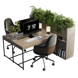 Office Furniture - Plants Box Divider 16