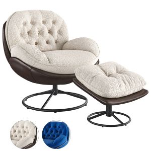 Guyou Chair With Ottoman