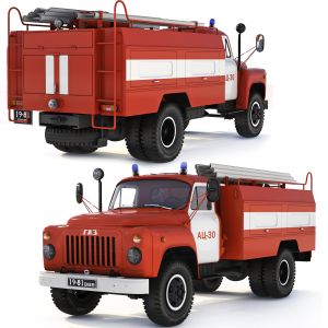 Gaz 53 Ac-30-106g  Fire Truck 1987