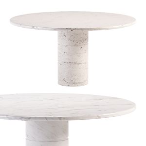 Vintage Travertine Dining Table