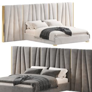 Modrest Nixa Modern White Bonded Gold_bed