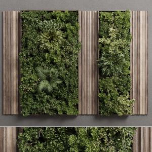 Vertical Wall Garden With Wooden Frame - Set 53 Of