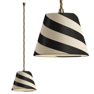 18cm Jet Stripes Pendant