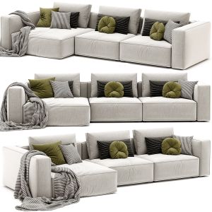 Poliform Westside Chaise Longue Sofa