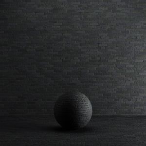 Brick Black 04 8k Seamless Pbr Material