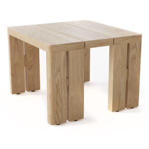 Rh Matira Teak Square Side Table