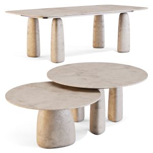 Poliform: Monolith - Dining Tables Set 01