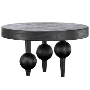 Bois Blanc Dining Table Mango Spherical Legs