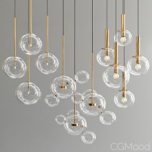 Bolle Glass Pendant Light - 3 Types