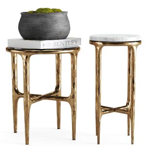 Thaddeus Side Table+concrete Vessel