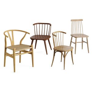 4 Wooden Chair Dg Home