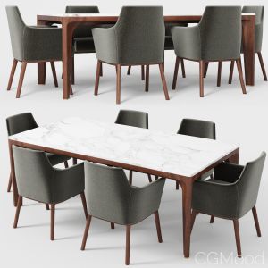 Giorgetti Alina Armchair Anteo Table