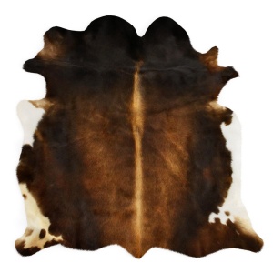 Cowhide Rug Europe Dark Brown