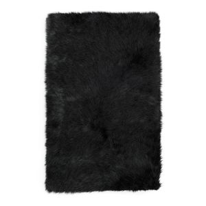 Shaggy Sheepskin Black Rug