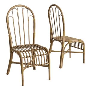 Natural Rattan Bamboo Chairs 2