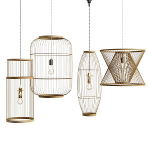 Lamp Rattan Bamboo Outdoor 3