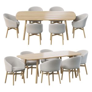 Mbrace Armchair By Dedon And Mbrace Dining Table