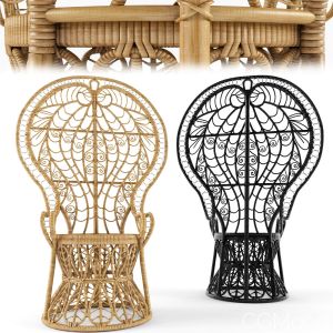 Outdoor Rattan Chair Natural