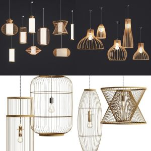 collection lamp rattan nature