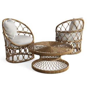 Coffee Table Armchair Petite By Kenneth Cobonpue