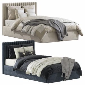 Bed With Soft Headboard  Set 59