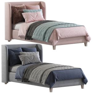 Bed Angela Upholstered Low Profile Set 135