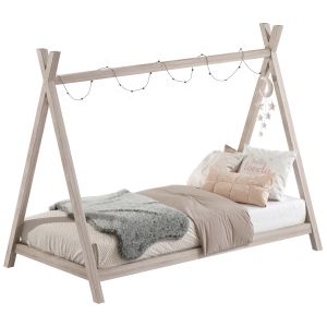 Baby Bed In The Form Of A House 4 Set 153